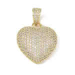 Brass Micro Pave Cubic Zirconia Pendants