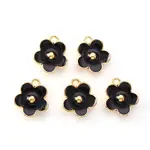Light Gold Plated Alloy Enamel Pendants