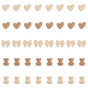 40Pcs 5 Style Opaque Acrylic Cabochons