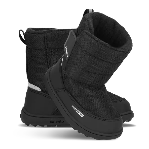 Dětské barefoot sněhule Be Lenka Ailo Preschool - All Black