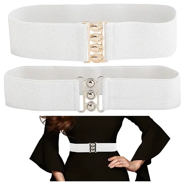 2Pcs 2 Styles Polyester Elastic Corset Belts