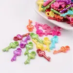 Opaque AB Color Acrylic Skeleton Key Pendants