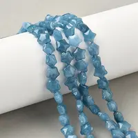 Dyed Natural Malaysia Jade Star Beads Strands