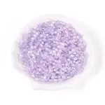 Transparent Spray Painted Glass Beads