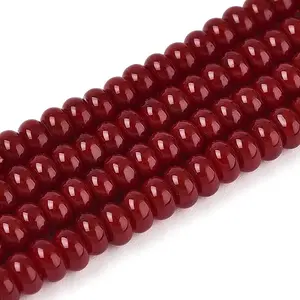 Opaque Spray Painted Glass Beads