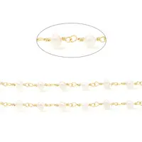 3.28 Feet Brass Handmade Beaded Chain