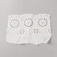 5 Yards Cotton Embroidery Flower Ribbon
