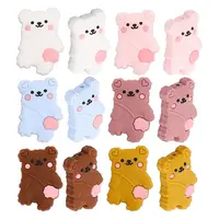 12Pcs 6 Colors Food Grade Eco-Friendly Silicone Beads