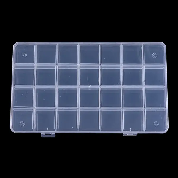 Transparent Plastic Bead Containers