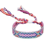 Polyester-cotton Braided Rhombus Pattern Cord Bracelet