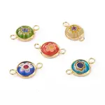 Handmade Millefiori Glass Links Connectors