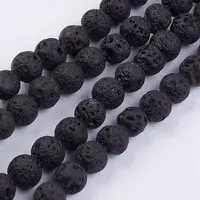 Natural Lava Rock Beads Strands