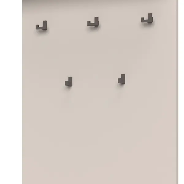 Široký věšákový panel baptiste - béžová