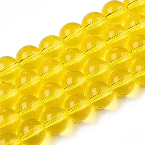Transparent Glass Beads Strands