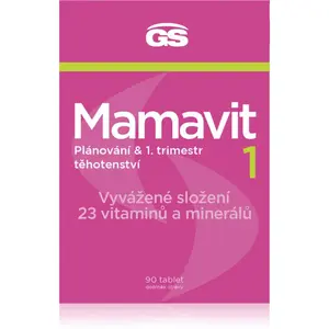 GS Mamavit 1 Plánování a 1. trimestr tablety pro ženy těhotné, kojící nebo plánující těhotenství 90 tbl