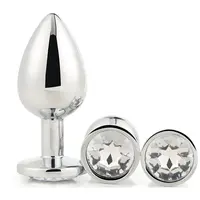 Dream Toys Gleaming Love Silver Plug Set sada análních kolíků Silver Plug Set