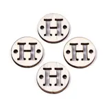 Unfinished Natural Poplar Wood Links Connectors