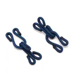 Cloth and Iron Hook and S-Hook Clasps