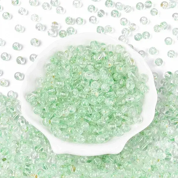Baking Paint Transparent Glass Beads