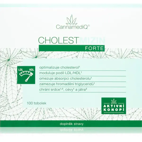 CannamediQ Cholestmizin Forte tobolky pro udržení normální hladiny cholesterolu 100 cps