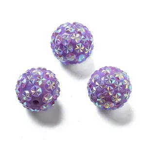 Acrylic Rhinestone Ball Beads