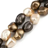 Electroplated Shell Pearl Beads Strands