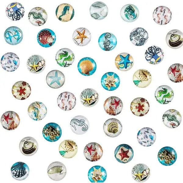 Flatback Glass Cabochons for DIY Projects
