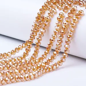 Electroplate Glass Beads Strands