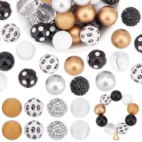1 Set Mixed Style Acrylic Round Beads Sets