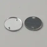 Flat Round Acrylic Mirror Sew on Rhinestone