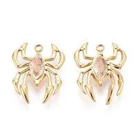 304 Stainless Steel and Rhinestone Pendants