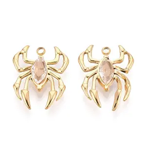304 Stainless Steel and Rhinestone Pendants