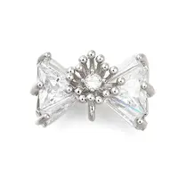 Brass Pave Cubic Zirconia Charms