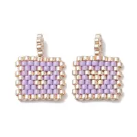 2Pcs Handmade MIYUKI Round Rocailles Seed Loom Pattern