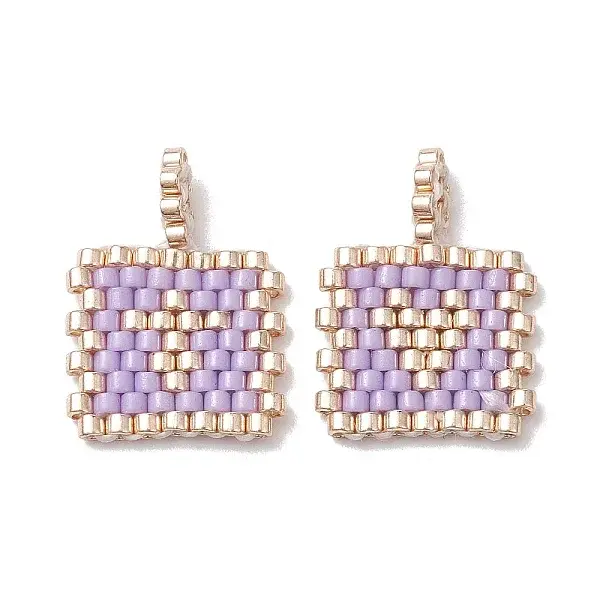 2Pcs Handmade MIYUKI Round Rocailles Seed Loom Pattern