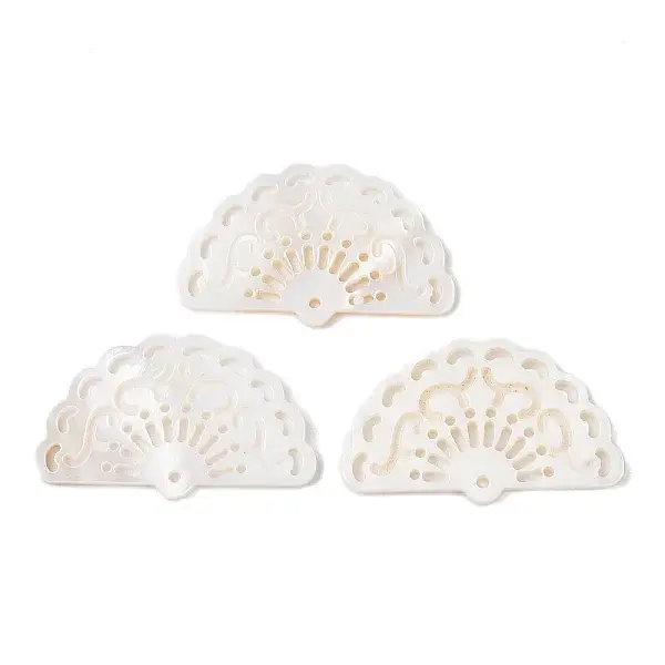 Natural White Shell Carved Pendants