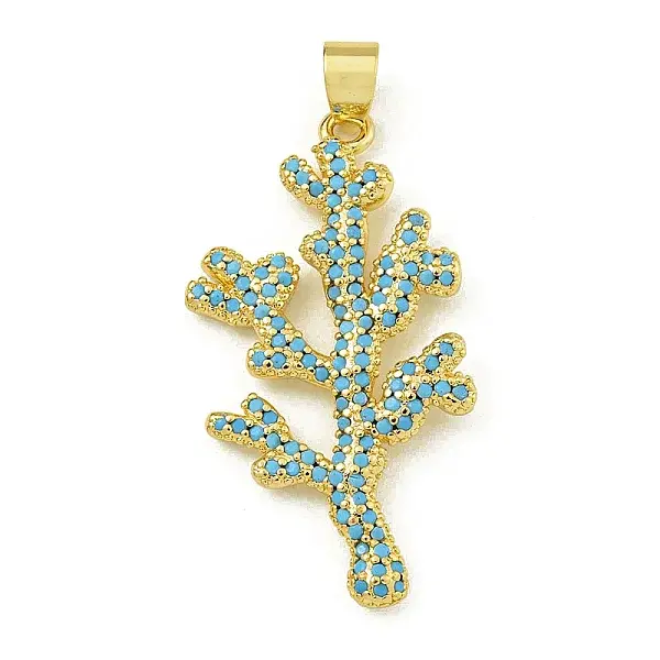 Rack Plating Brass Pave Cubic Zirconia Pendants