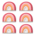 6Pcs Food Grade Eco-Friendly Silicone Focal Beads