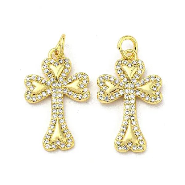 Brass with Cubic Zirconia Pendants