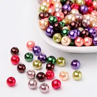 Fall Mix Pearlized Glass Pearl Beads
