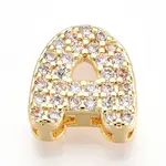 Brass Micro Pave Cubic Zirconia Charms