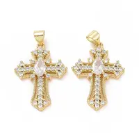 Brass Cubic Zirconia Pendants