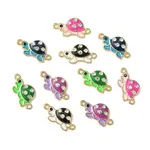 10Pcs 5 Colors Alloy Enamel Connector Charms