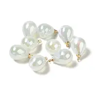 8Pcs UV Plating Acrylic Pendants