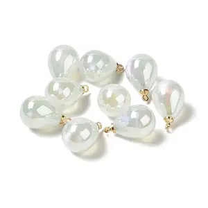 8Pcs UV Plating Acrylic Pendants