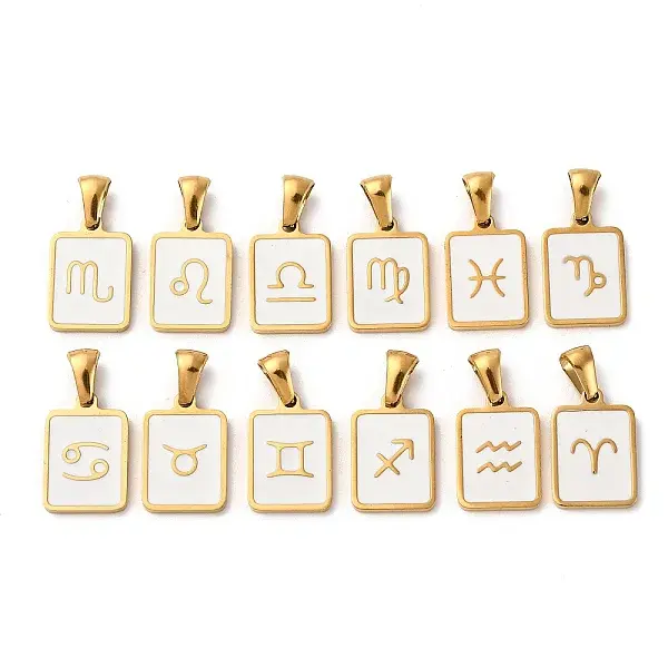 304 Stainless Steel Enamel Pendants