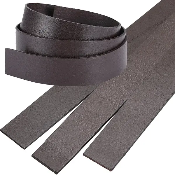 3Pcs Flat Leather Jewelry Cord