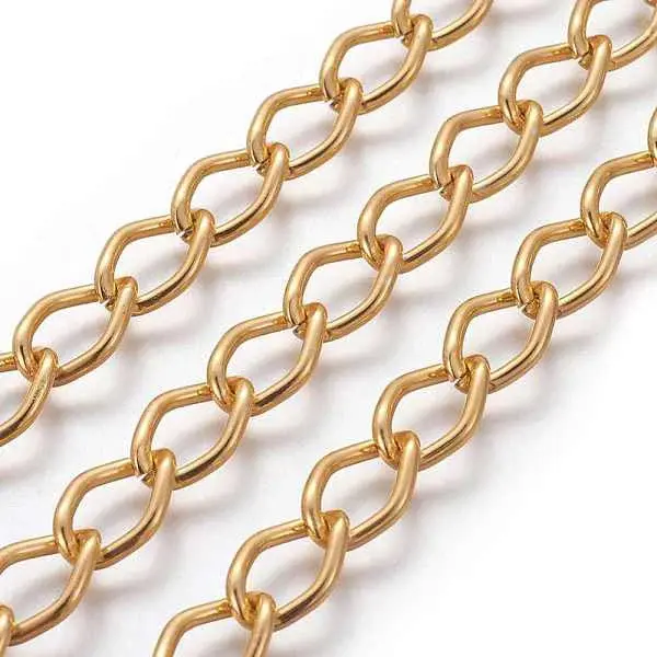 Rhombus Aluminium Twisted Chains Curb Chains