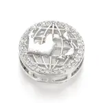 Brass Micro Pave Clear Cubic Zirconia Multi-Strand Links