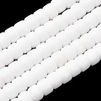 Natural Mashan Jade Column Bead Strands